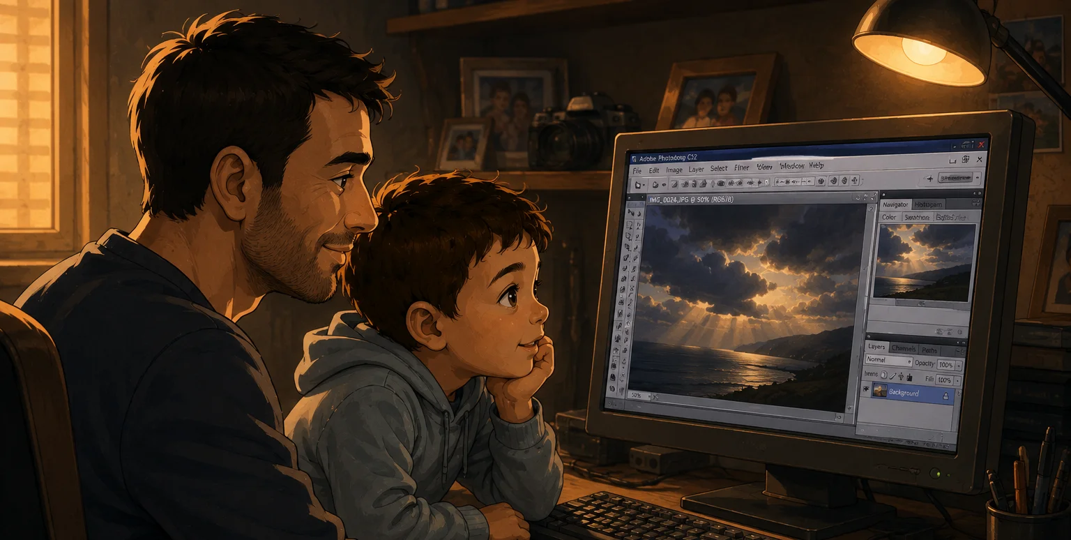 Photoshop con papà